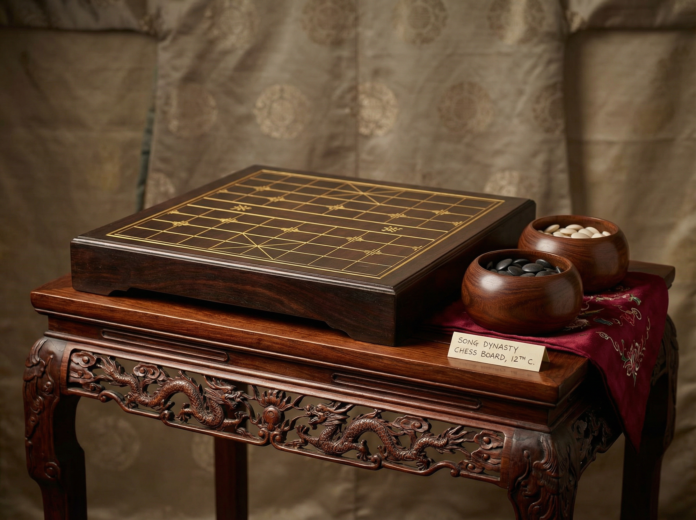 ky棋牌 - 沉香木围棋盘鉴赏